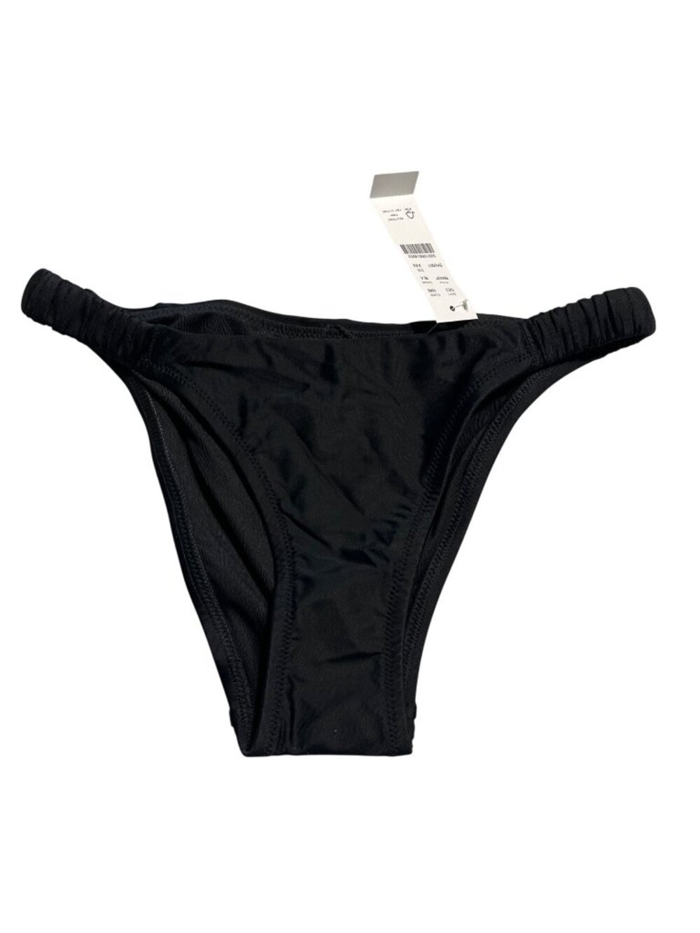 J.Crew Re-Imagined High Rise Bikini Bottom Black XXS Swimwear